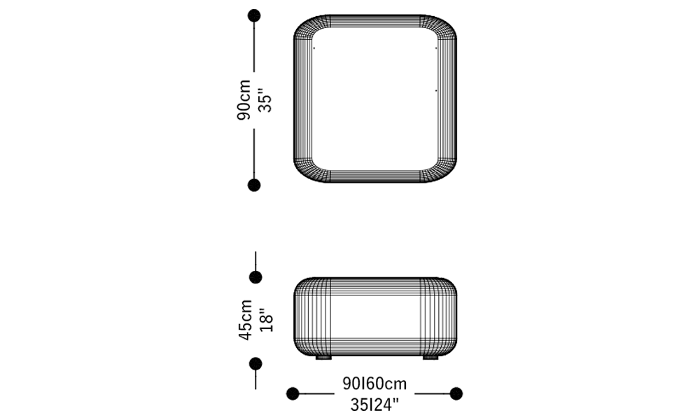 Imagen de las dimensiones principales del producto